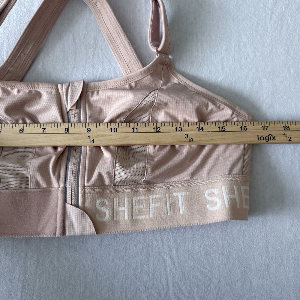SHEFIT ULTIMATE Sandstorm Luxe Sports Bra Support Workout Fitness Activewear L - Picture 9 of 11